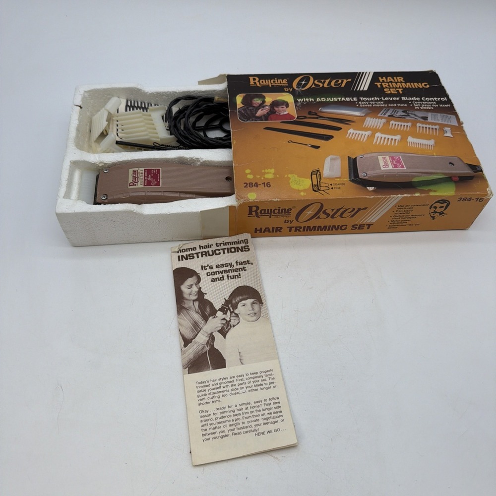 vintage Raycine by Oster Hair Trimming Set (Model 284-16